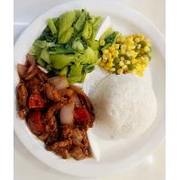 黑椒猪柳套餐